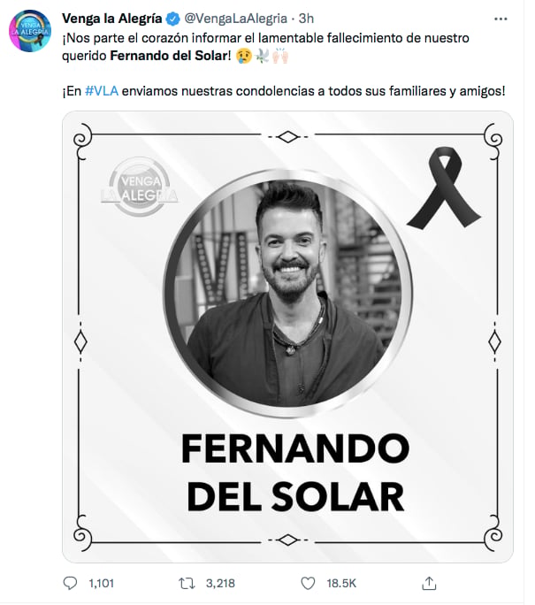 Fernando del Solar muerte
