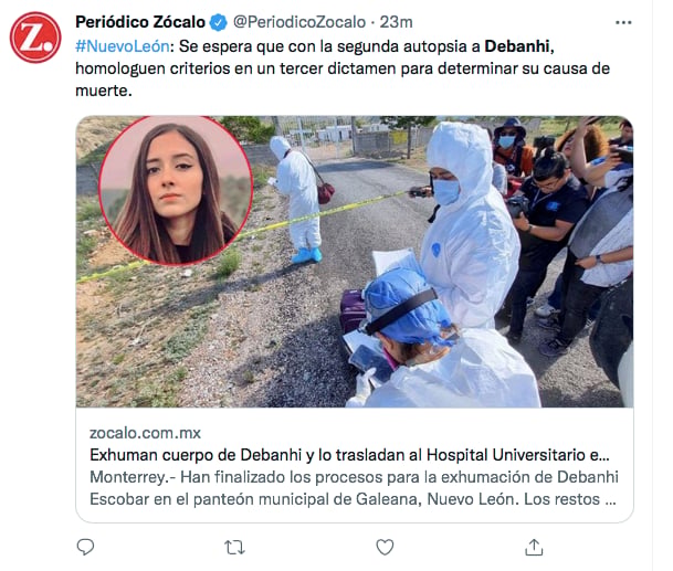 Debanhi exhumation
