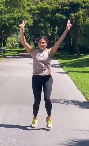 Haciendo deporte
