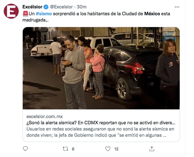 Sismo en México despierta habitantes