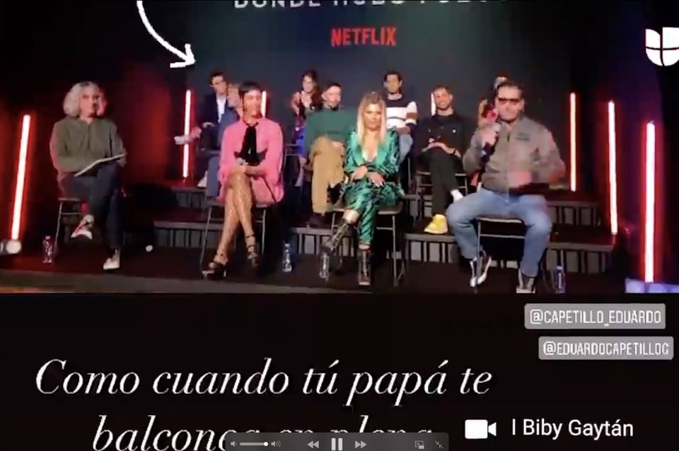 Rueda de prensa grabada por Biby Gaytán