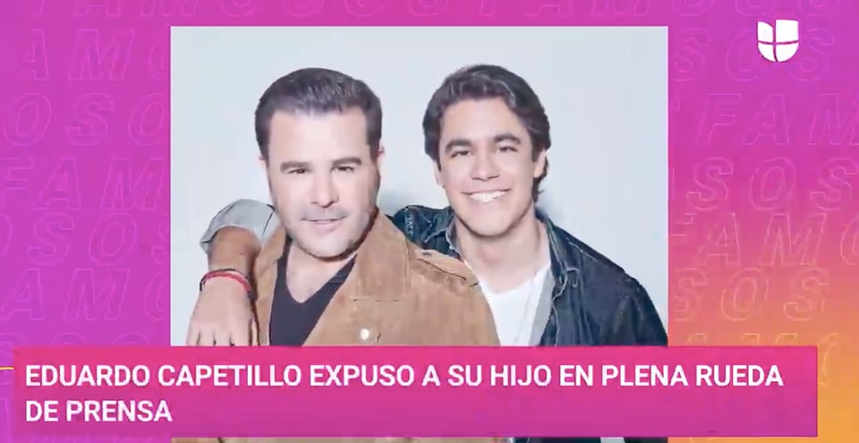 Eduardo Capetillo evidenció a su hijo