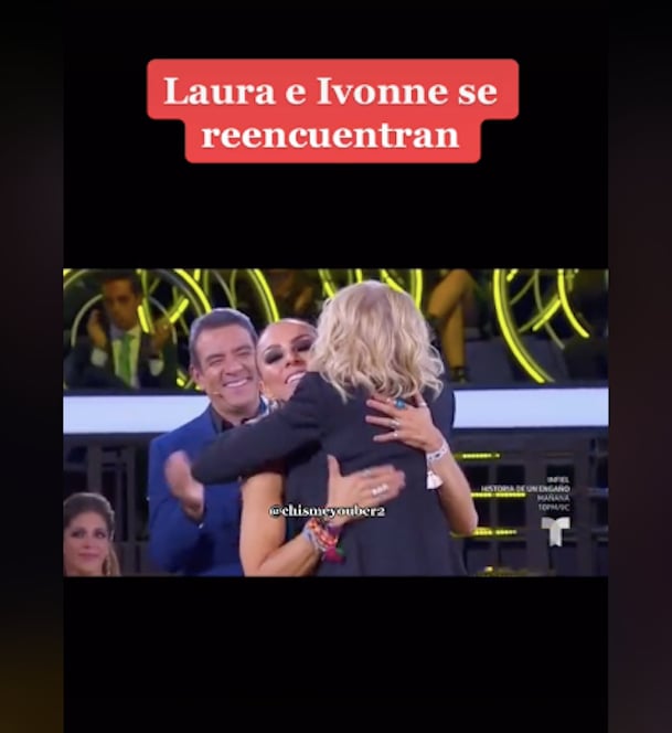 Ivonne Montero y Laura Bozzo se abrazan