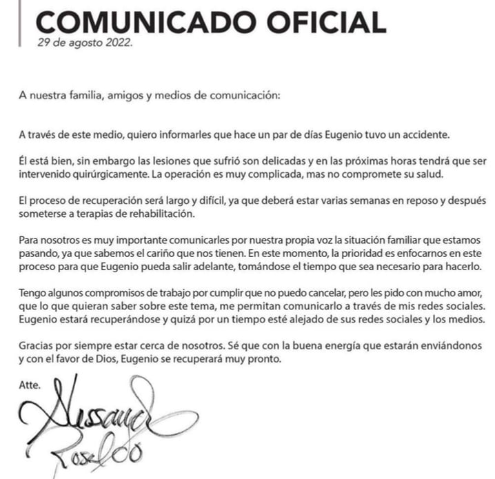 Accidente comunicado
