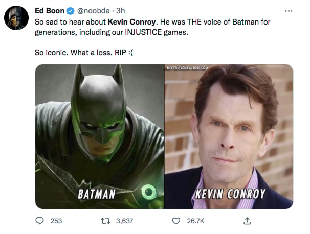 Batman voice is dead