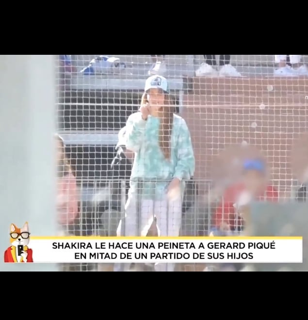 Shakira en partido de béisbol
