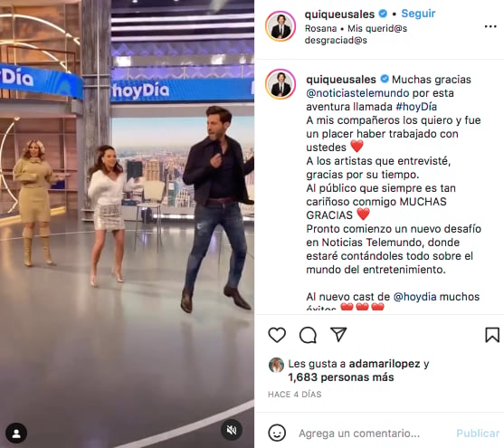 Quique Usales despedido de Telemundo