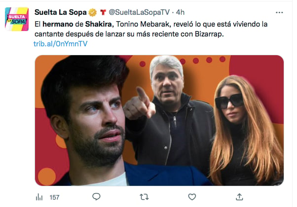 Shakira's brother speaks