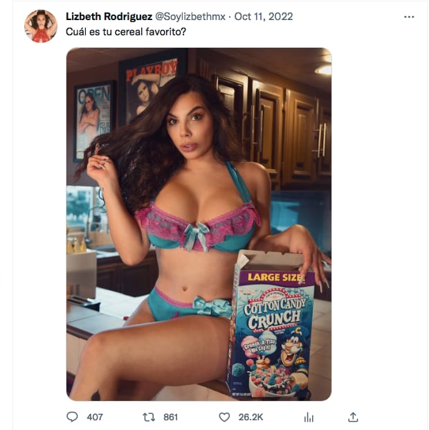 Lizbeth Rodríguez broke loose