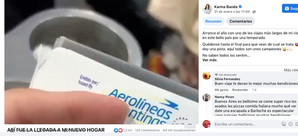 Karina Banda goes to Argentina