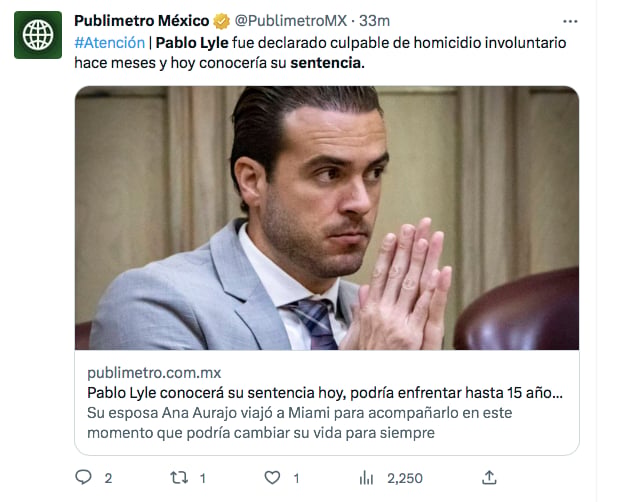 El actor fue condenado