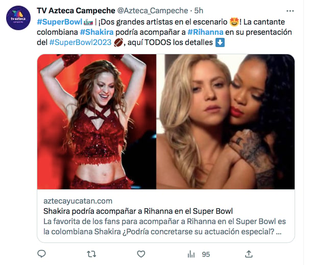 Shakira at the Super Bowl?