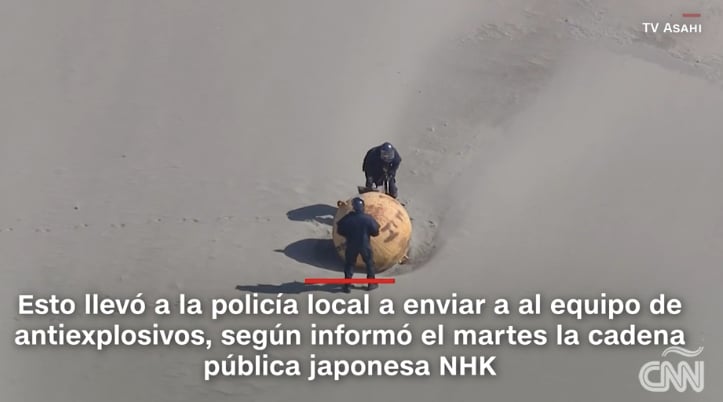 Misteriosa esfera metálica
