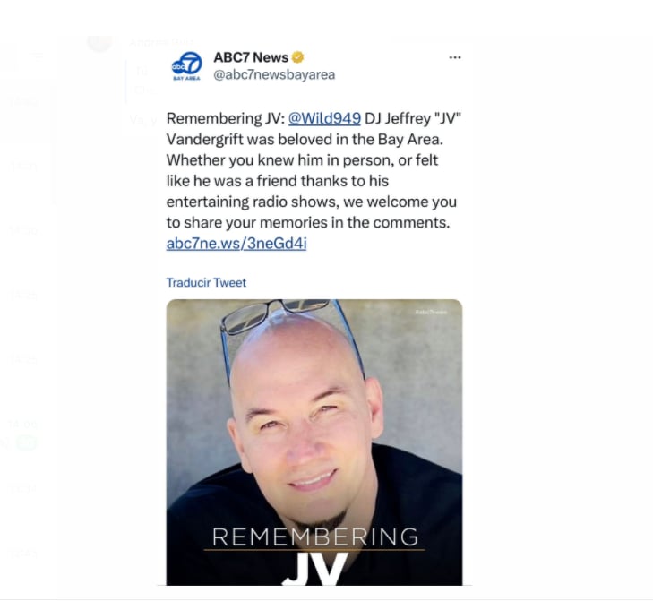DJ Jeffrey Vandergrift muerto ahogado