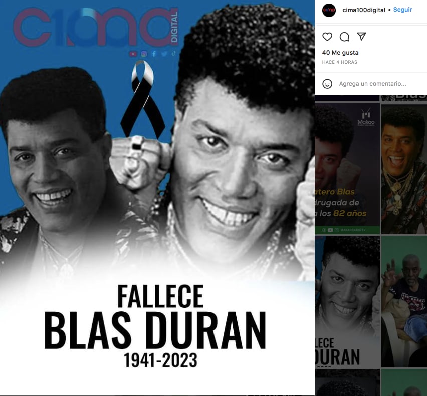 Blas Durán muere