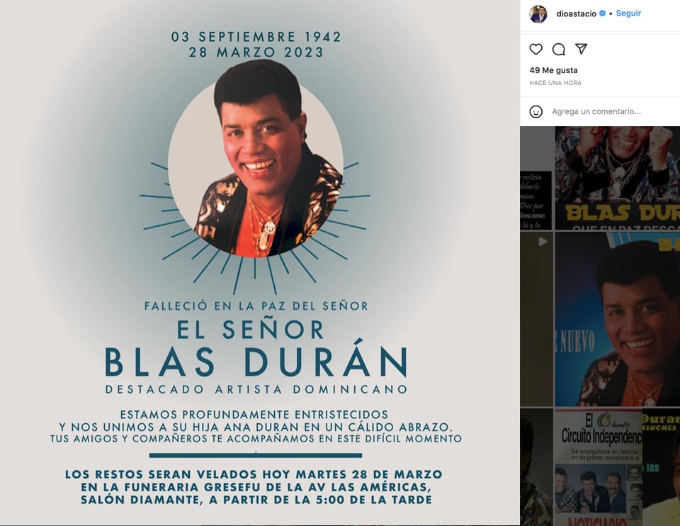 Blas Durán esquela
