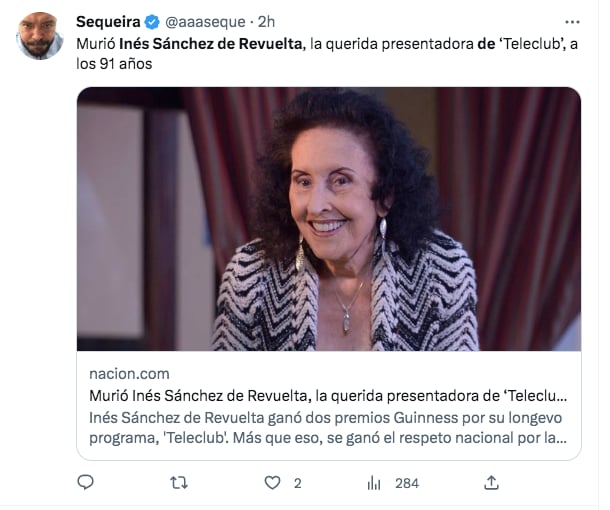 Inés Sánchez de Revuelta devastada