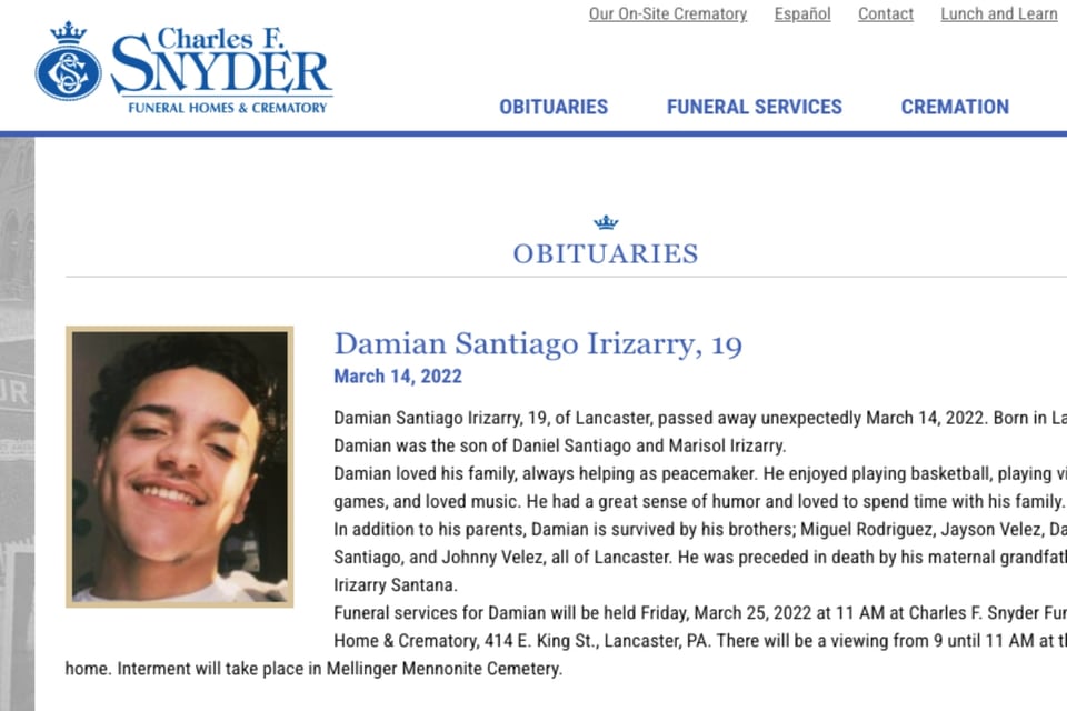 Carlos Almanzar-Torres mató a Damián Santiago Irizarry