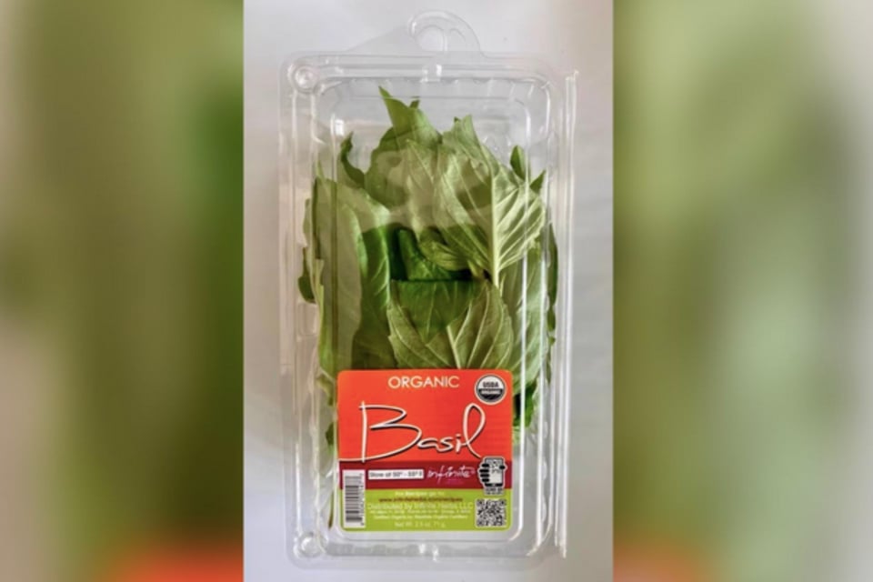 Trader Joe's, organic basil, nutrition, recall, food