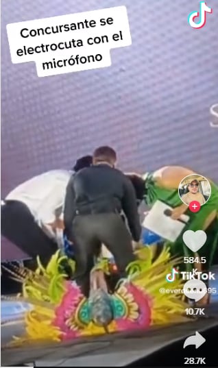 The contestant is stable and returned to the competition