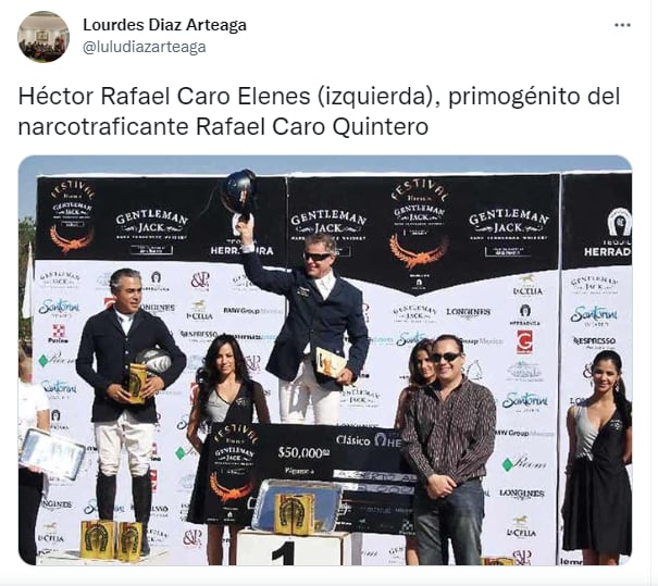 Señalados por las autoridades la familia de Caro Quintero
