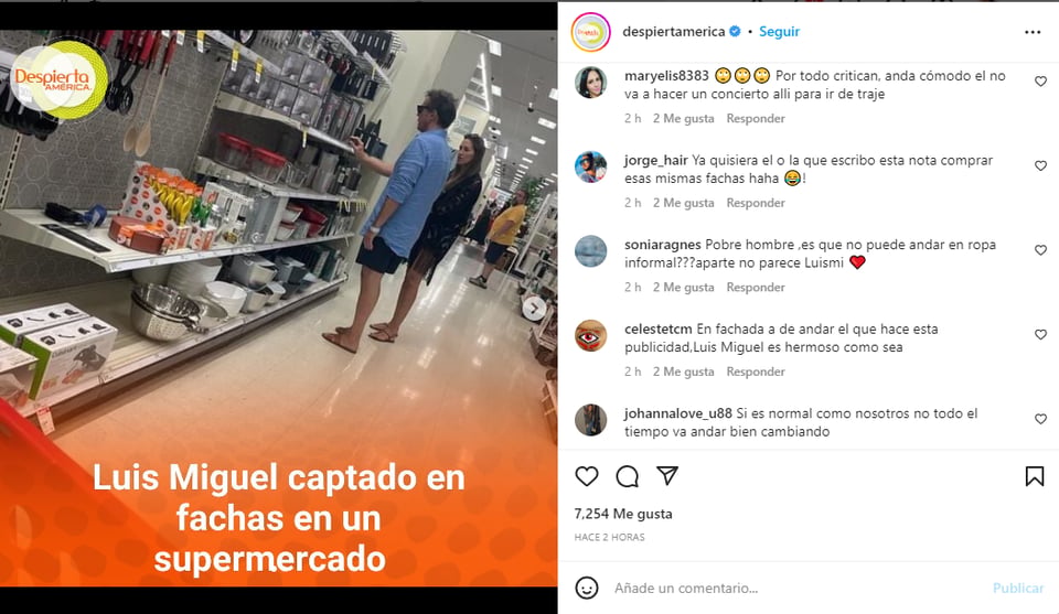 Luis Miguel is caught at Target doing the 'unexpected'