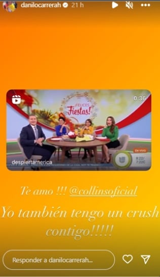 Danilo Carrera le respondió la declaración