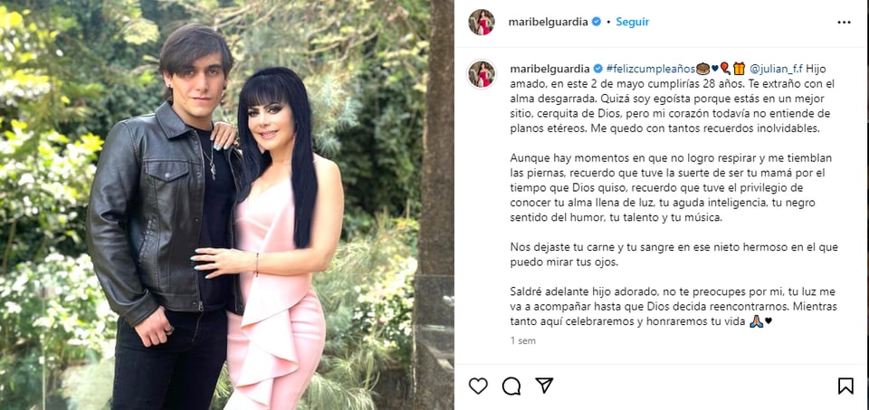 Maribel aún vive de manera dolorosa la pérdida de su hijo