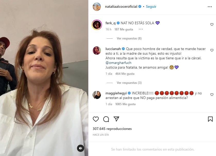 The Mexican presenter Natalia Alcocer is arrested and reveals that she is pregnant