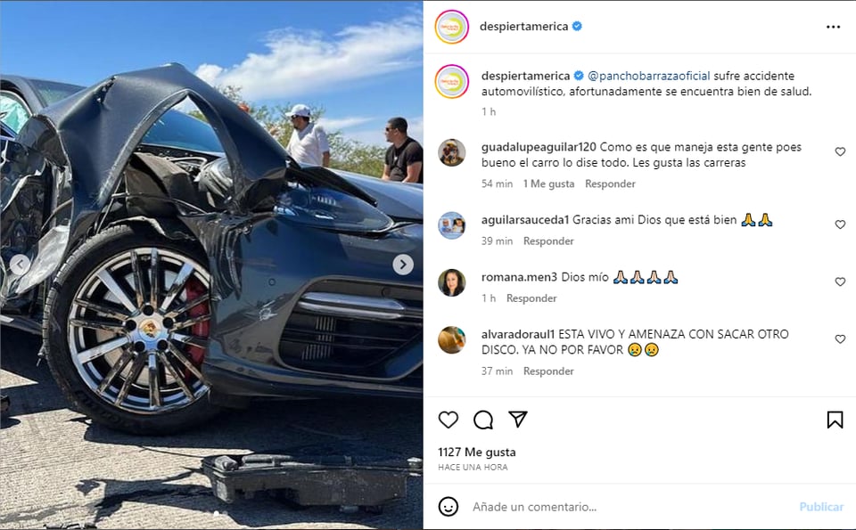 Se desconoce si se encontraba conduciéndolo o siendo copiloto en la tragedia