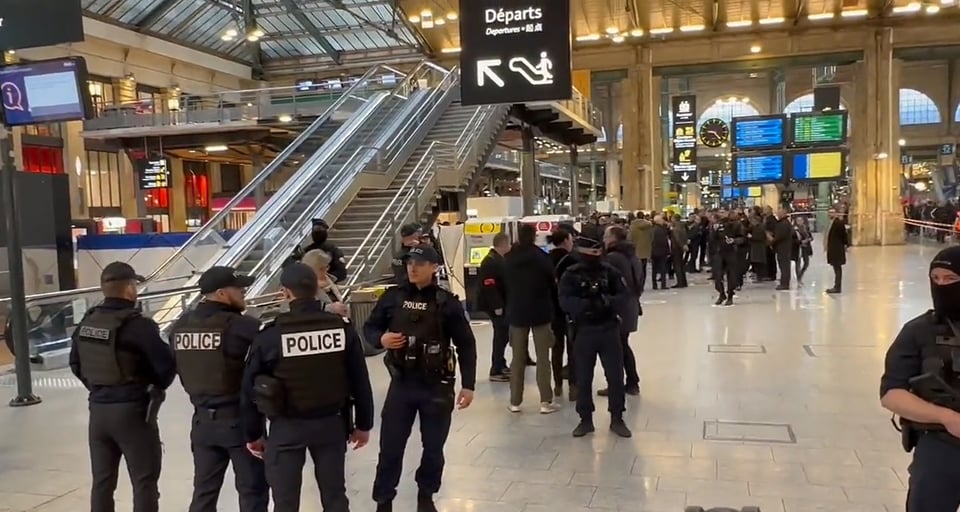 Usuarios grabaron los momentos de tensión en el Gare du Nord