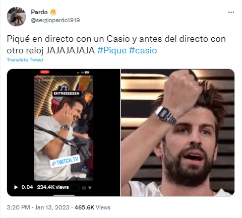 Piqué: "Un casio es para toda la vida"