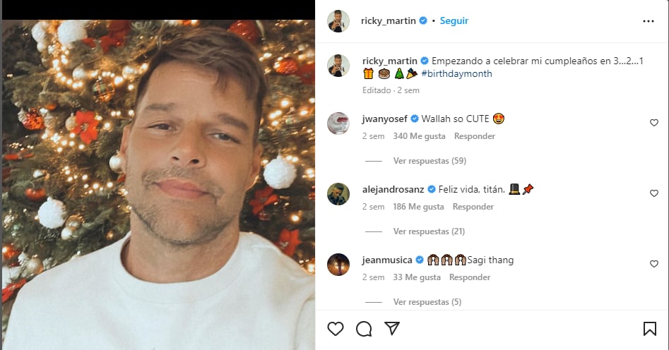 Ricky has been celebrating his birthday for two weeks