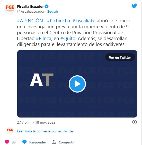 La Fiscalía afirmó que se están recuperando los cuerpos