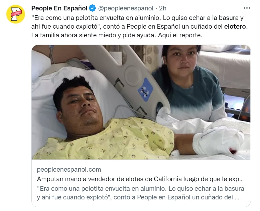 Apuntan mano vendedor elotes