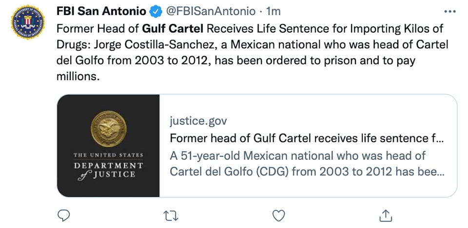 The United States requests the extradition of El Coss