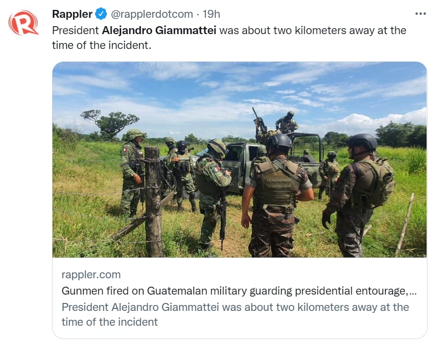 Ataque presidente Guatemala