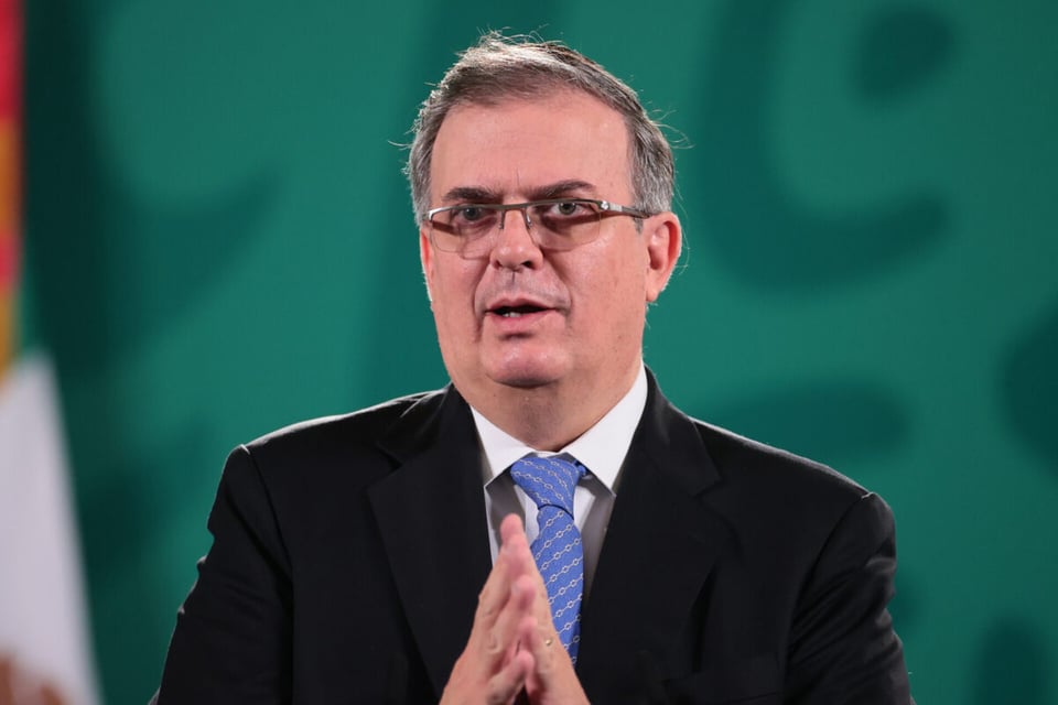 Marcelo Ebrard en conferencia de prensa