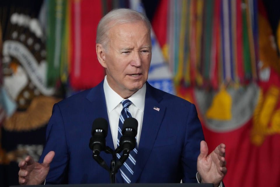Joe Biden en conferencia de prensa