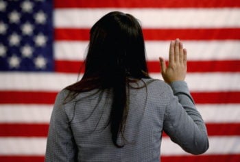 immigrants, U.S. citizens, oath, pledge of allegiance