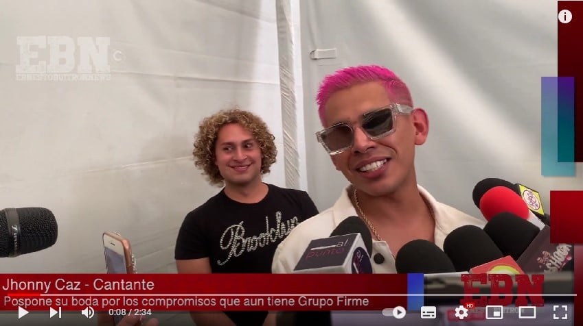 Jhonny Caz aplazó boda