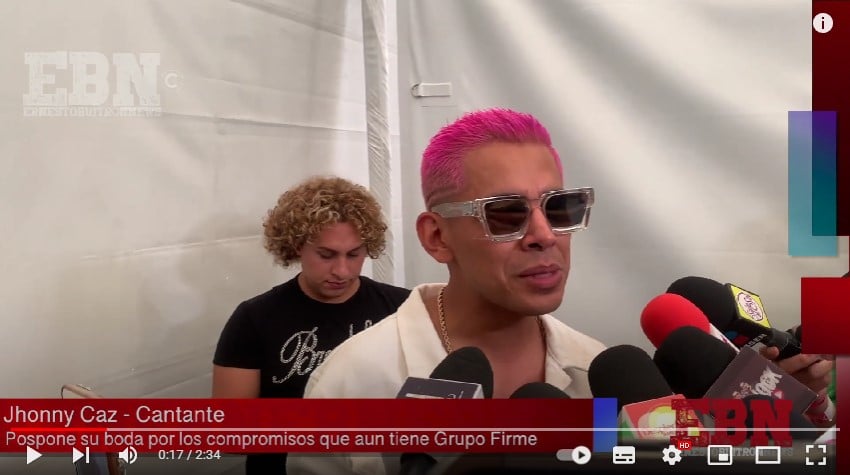 Jhonny Caz aplazó boda