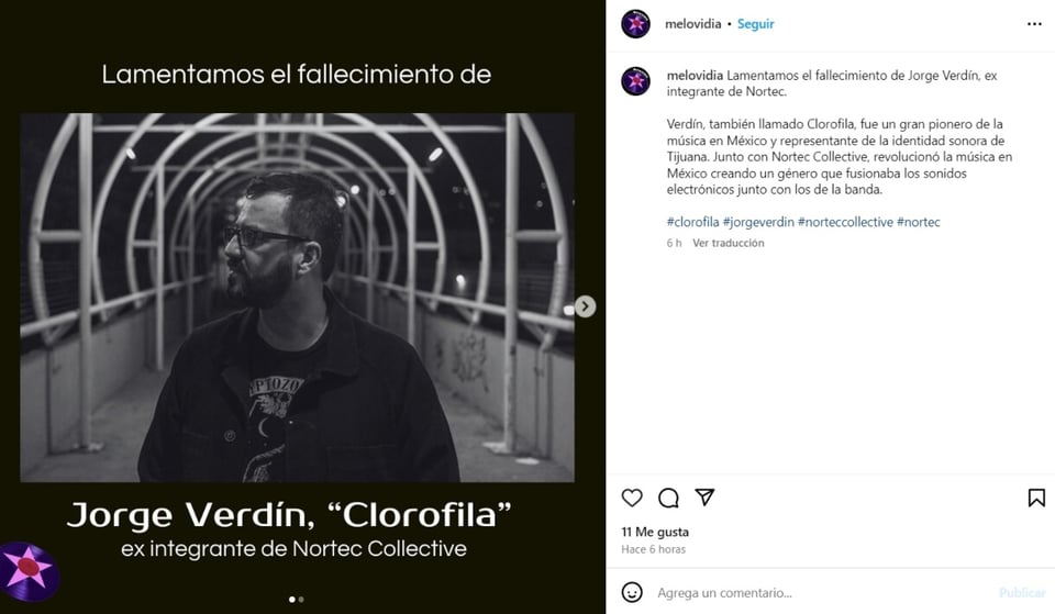 Jorge Verdín Clorofila, cáncer, enfermedad, deceso, MundoNOW