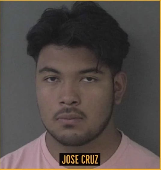 José Cruz was caught in the school parking lot