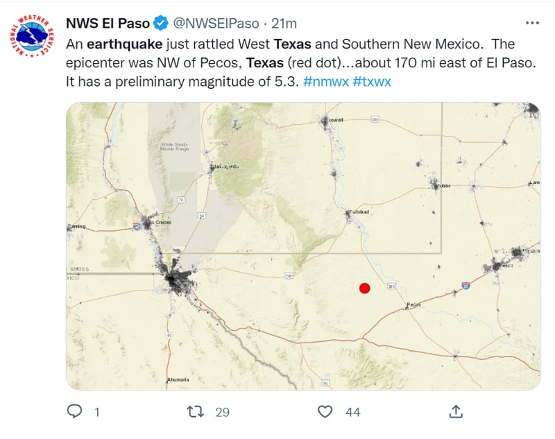 Sismo Texas