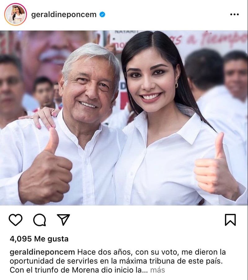 The supposed "AMLO's girlfriend" and his 'strong hand' against 'irresponsible' policemen