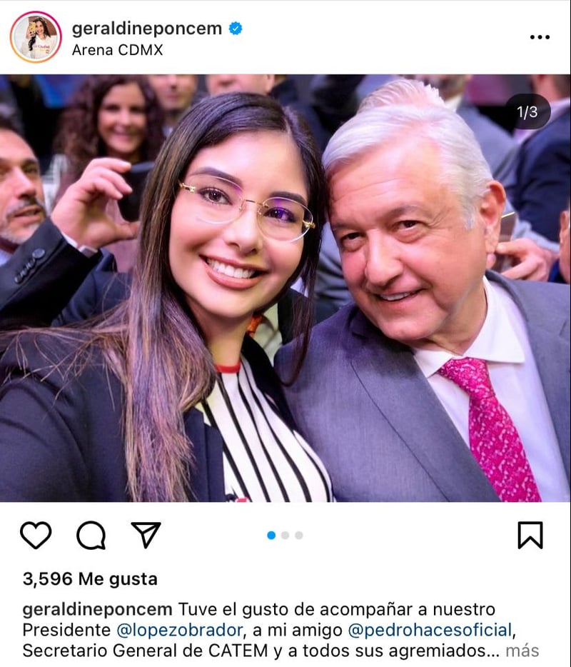 The "AMLO's girlfriend" She is a former beauty queen and was a deputy for the president's party