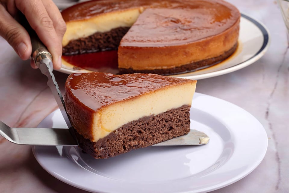 De inspiración latina, Acción de Gracias, postres, festivo, chocoflan