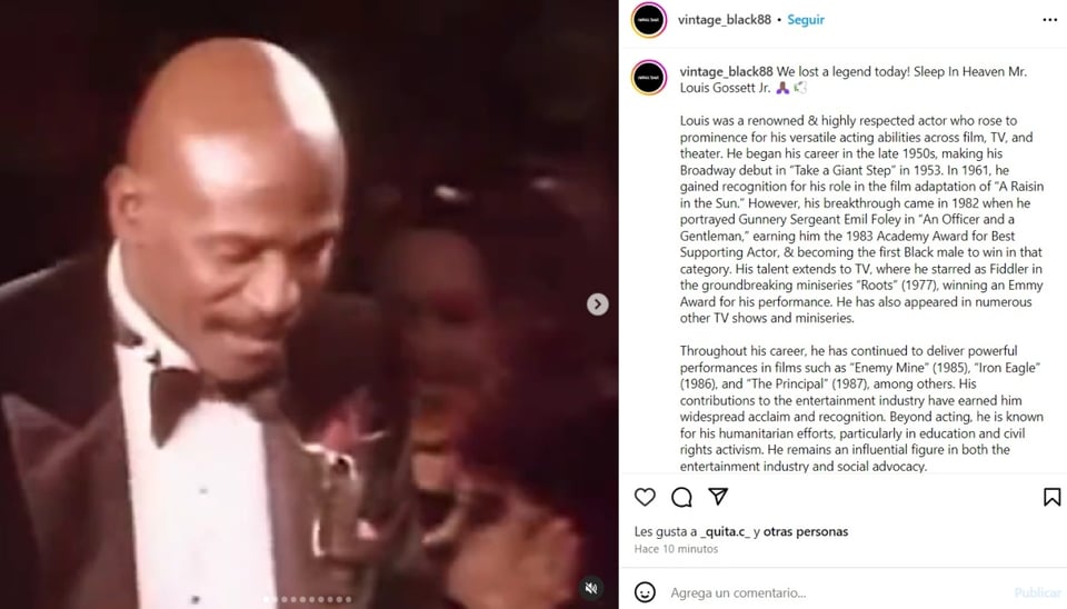death, statement, family, publicist, MundoNOW, Louis Gossett Jr passing