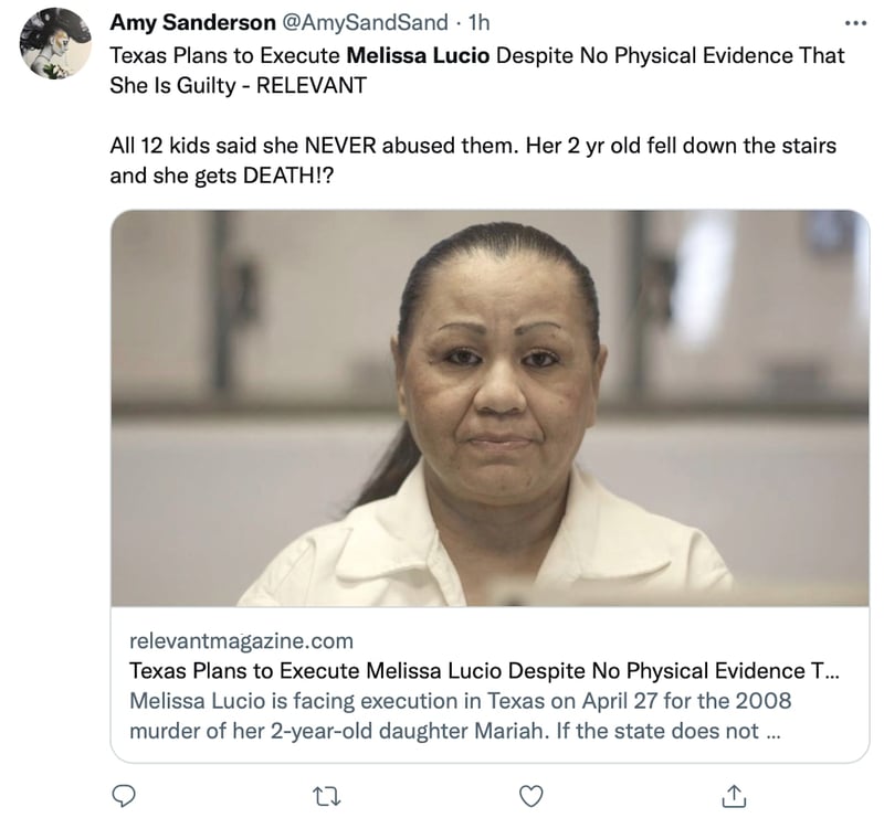 Melissa Lucio had no history of violence against her children